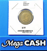 Spanish 1947 One Una Pesata